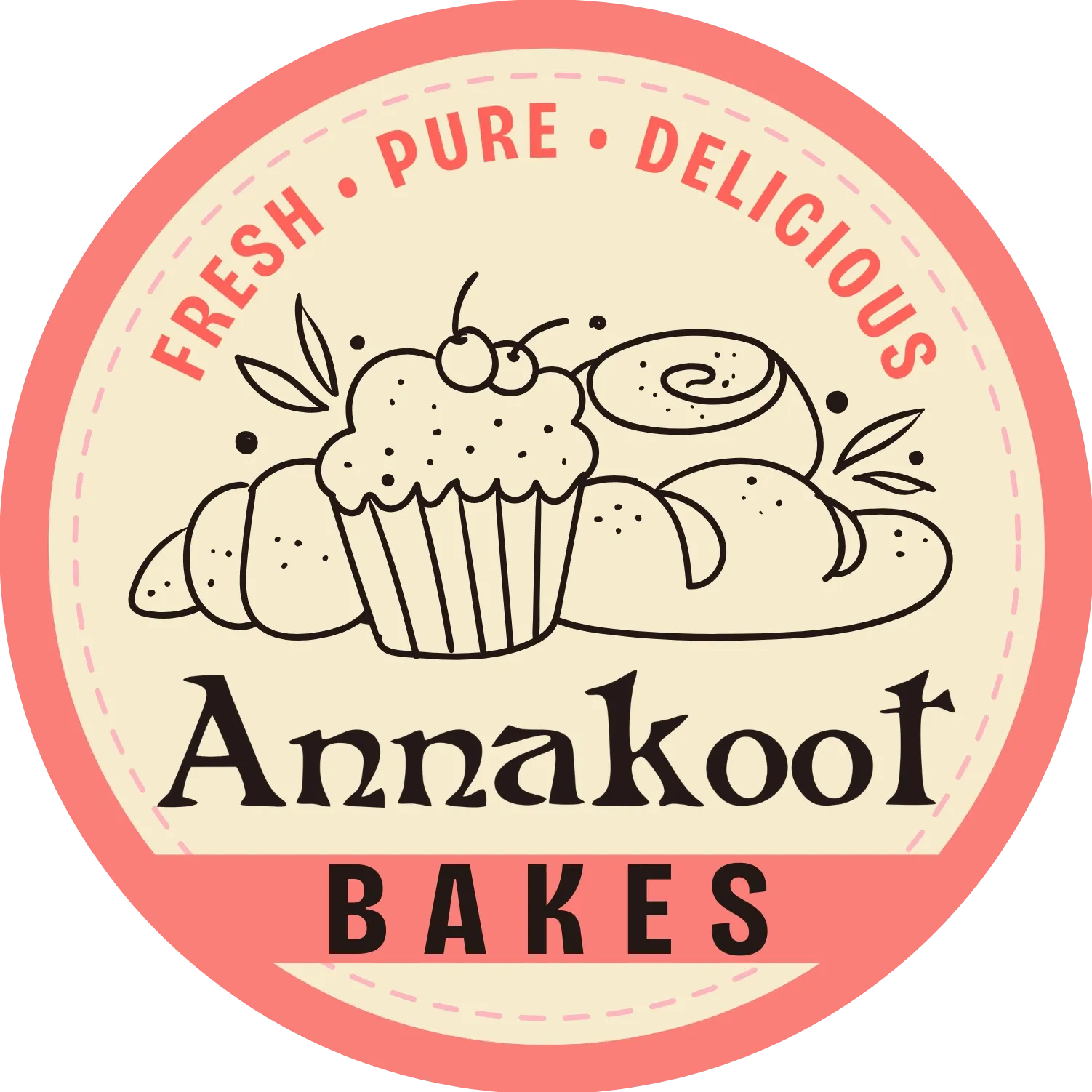 Annakoot Bakes premium vegetarian bakery and sweet shop logo