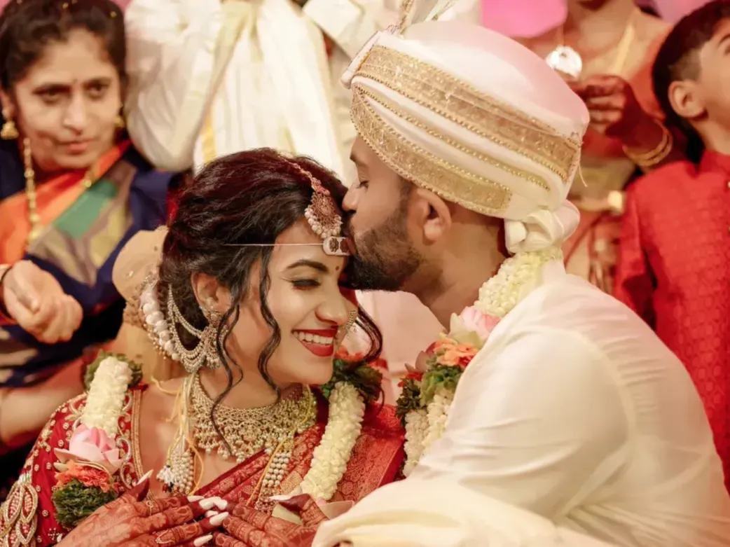 Indian wedding celebration at Annakoot Restaurant with sattvik vegetarian catering and festive ambience